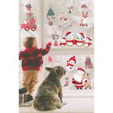 Sevimli Kuşlar Noel Baba Yıldızlar Ve Yılbaşı Süsleri Sticker Seti