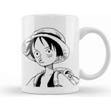Sevimli Luffy One Piece Manga Porselen Kupa Bardak Beyaz Renk - Seçenek 1