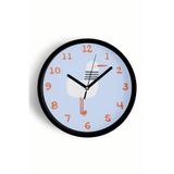 Sevimli Martı Çocuk Odası Duvar Saati - 25cm - Önü Camlı Siyah Kasa - Sessiz Mekanizma, JH1012S25SKP