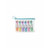Sevimli Mini Fosforlu Keçeli Kalem-6lı Set-Mini Ayıcık Başlıklı-fosfor04