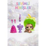 Sevimli Minişler Işıklı Yeşil Elma Yuvalı Pet Shop Oyun Seti Kaleme Takılabilir Sevimli Köpek Figürlü Ve Aksesuarlı Çocuk Oyuncak Seti
