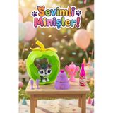 Sevimli Minişler Oyun Seti - Elma Evi, Köpek Figürü Ve Parti Aksesuarları (6 Parça)