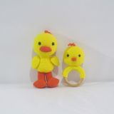 Sevimli Ördek Uyku Arkadaşı ve Çıngırak Amigurumi Organik Oyuncak