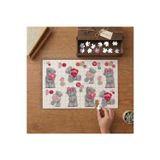 Sevimli Oyuncak Ayıcıklar Tasarımı 240 Parça Ahşap Puzzle Ahşap Kutuda MPY40278