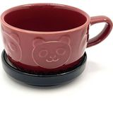 Sevimli Panda 3D Tasarım Kupa Bardak - Kiremit