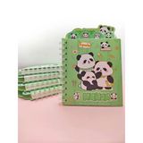Sevimli Panda Ayraçlı A5 Not Defteri (14X18 Cm) - Panda Ailesi