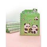 Sevimli Panda Ayraçlı A5 Not Defteri (14X18 Cm) - Panda Bff