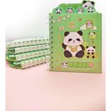 Sevimli Panda Ayraçlı A5 Not Defteri (14X18 Cm) - Uykucu Panda