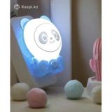 Sevimli Panda Bebek Çocuk Odası Gece Lambası, Prize Tak Çalıştır Anahtarlı, 2 Watt Beyaz Işık Ledli