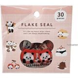 Sevimli Panda Figürlü Japon Flake Seal Çıkartma, Dekoratif ve Eğlenceli Sticker - Ahşap - Seçenek 1
