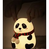 Sevimli Panda Gece Lambası – Silikon Yumuşak Dokulu LED Dokunmatik Gece Işığı | Bebek & Çocuk Odası Gece Lambası | USB Şarjlı - Çok Renkli