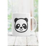 Sevimli Panda Kupa Bardak - Beyaz - 300 cc