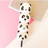 Sevimli Panda Squishy Kalem Beyaz - Renkli - jel kalem - standart