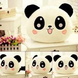 Sevimli Panda Yastık: Kalp Yanaklı, Peluş, Dekoratif ve Rahat