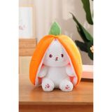 Sevimli Peluş Havuç Tavşan Yastık 50 Cm Turuncu, PL11766TUR