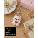 Sevimli Peluş Kedi Charm Anahtarlık Hediye Aksesuar Çanta Ve Anahtar Süsü