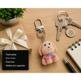 Sevimli Peluş Köpek Charm Hediye Süs Aksesuar Çanta Ve Anahtar Süsü