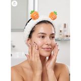 Sevimli Peluş Makyaj Spa Saç Bandı Bandana (turuncu)