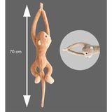 Sevimli Peluş Maymun Oyuncak , Elleri Yapışabilen 70 cm Bej