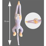 Sevimli Peluş Maymun Oyuncak , Elleri Yapışabilen 70 cm Lila