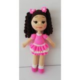 Sevimli Pembiş Bebek Amigurumi Organik Oyuncak