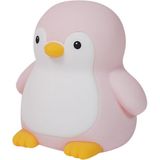 Sevimli Penguen Pembe Çocuk Odası Gece Lambası - Açık Pembe - Standart
