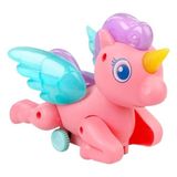 Sevimli Pony At İpli Çekmeli Pilli Işıklı Unicorn Çekbırak Unicorn Pony - Pembe