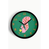 Sevimli Sincap Çocuk Odası Duvar Saati - 30cm - Önü Camlı Siyah Kasa - Sessiz Mekanizma, JH0827S30SKP