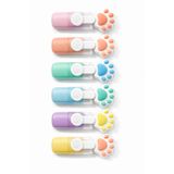 Sevimli Tatlım Fosforlu Mini Keçeli Kalem - 6lı set - Kedi tırnağı-fosfor01