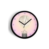 Sevimli Tavşan Çocuk Odası Modern Duvar Saati - 25cm - Önü Camlı Siyah Kasa - Sessiz Mekanizma, JH0205S25SKP