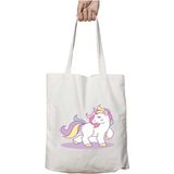 Sevimli Unicorn Iki Tarafı Kalıcı Baskılı Yıkanabilir Çanta