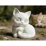 Sevimli Uyuyan Kedi Figürü – 3D Baskı Dekoratif Biblo