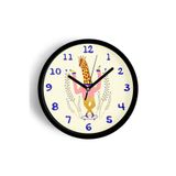 Sevimli Zürafa Çizimli Çocuk Odası Duvar Saati - 35cm - Önü Camlı Siyah Kasa - Sessiz Mekanizma, JH0964S35SKP