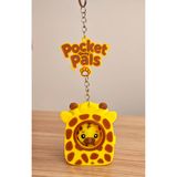 Sevimli Zürafa Figürlü Çanta Süsü ve Anahtarlık - Pocket Pals Çanta Kankası-Cep kankası-Çanta ve Anahtarlık süsü
