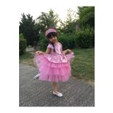 Sevimlice Kids Doğum Günü Özel Gün Çocuk Abiye Payetli Elbise 9010