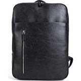 Sevinç Çanta Organizer Çok Gözlü 15.6 Suni Deri Laptop Sırt Çantası - 39-28-9 CM - Siyah