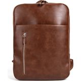 Sevinç Çanta Organizer Çok Gözlü 15.6 Suni Deri Laptop Sırt Çantası - 39-28-9 CM - Taba