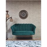 Sevinç Mobilya Ikili Istiridye Gold Kaplama Telli Ayak Çay Seti Koltuk Tekli Berjer , Ikili Berjer Koltuk - Renkli