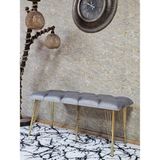 Sevinç Mobilya Metal Gold Tel Ayaklı 100 cm Puf Bench - Puf - Bench - Oturak - Mutfak Oturağı - Antre Oturağı - Renkli