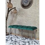 Sevinç Mobilya Metal Krom Tel Ayaklı 100 cm Puf Bench - Puf - Bench - Oturak - Mutfak Oturağı - Antre Oturağı - Renkli