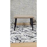 Sevinç Mobilya Siyah Metal Puf Bench Bench Tabure Antre Puf Becnh Tedyy Puf - Bej