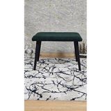 Sevinç Mobilya Siyah Metal Puf Bench Bench Tabure Antre Puf Becnh Tedyy Puf - Yeşil