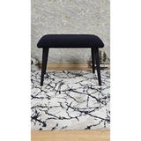Sevinç Mobilya Siyah Metal Puf Bench Bench Tabure Antre Puf Becnh Tedyy Puf
