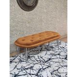 Sevinç Mobilya Ufo Oturak Bench - Krom Kaplama Telli Ayak - Oturak - Bench - Puf - Yatak Ucu Pufu - Renkli