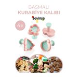 Sevinse Home Kurabiye Kalıbı Seti ( Yılbaşı Ağacı, Kurabiye Adam, Kardan Adam, Yılbaşı Ağacı Topu )