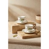 Sevinse Home OFELYA Yeşil 2'li Kahve Seti, Fincan Takımı 90 mL