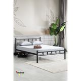 Sevinse Home Sevinse Çift Kişilik Metal Karyola Siyah - 160*200