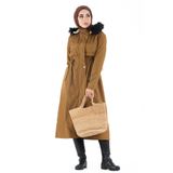 Sevitli İçi Peluş Mont-Taba