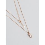 Sevlimli Ayıcık 18 Ayar Rose Altın Kaplama 45 Cm Gümüş Kolye