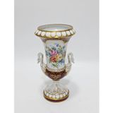 Sevres Çiçek Desenli Porselen Vazo 28cm